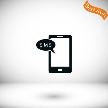 Akıllı telefon sms simgesi