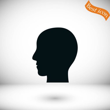 Kafa vektör simgesi