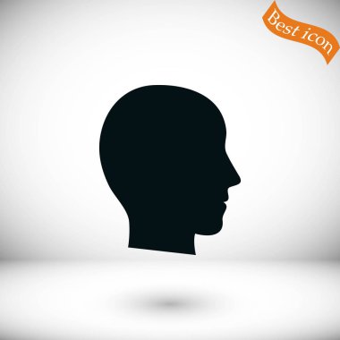 Kafa vektör simgesi