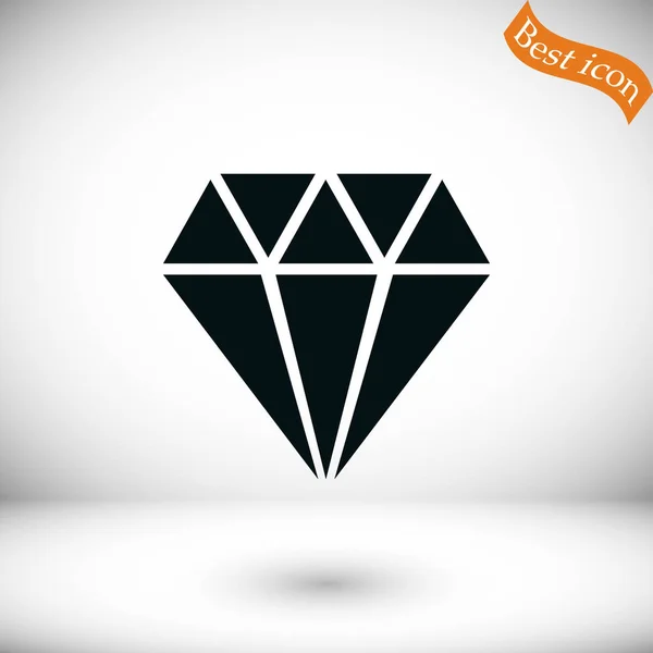 Gyémánt vektor ikon — Stock Vector