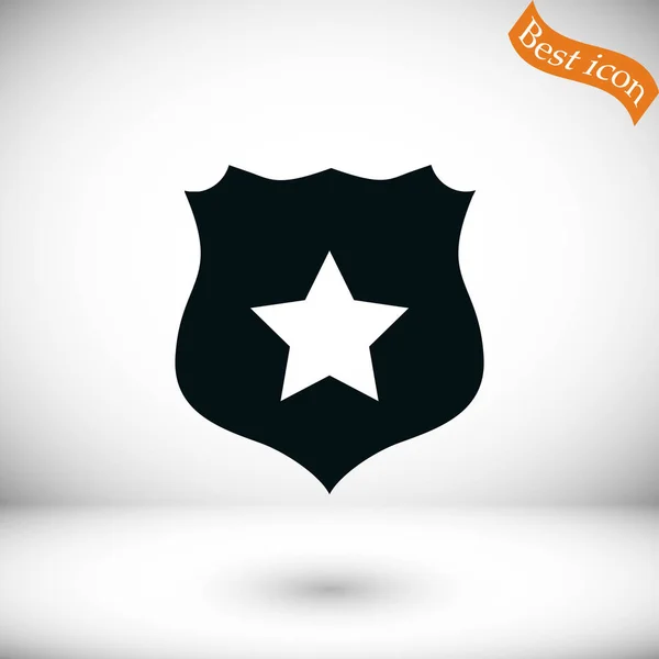 Shield sign vector icon — Stock Vector