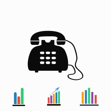 Telefon simge vektör