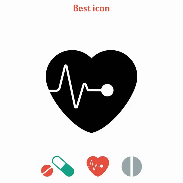 Corazón vector icono — Vector de stock