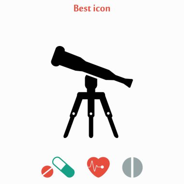 Teleskop simge vektör