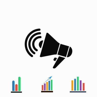 Hoparlör simgesi vektör