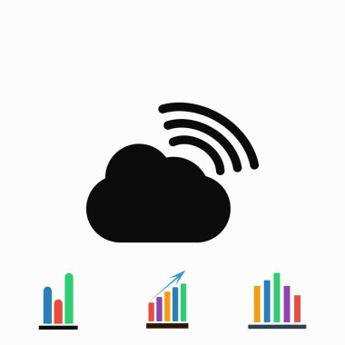 bulut vektör simgesi