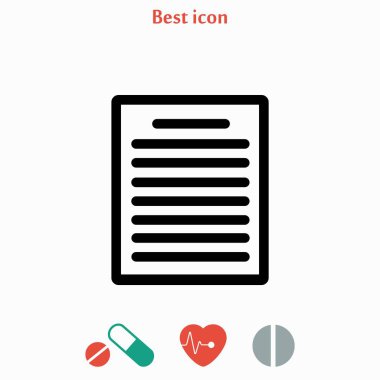 Kağıt simge vektör