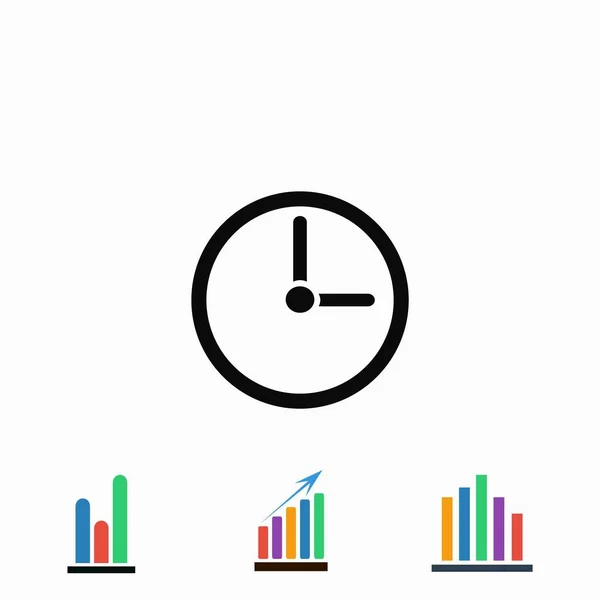 Clock icon vector — Stock Vector