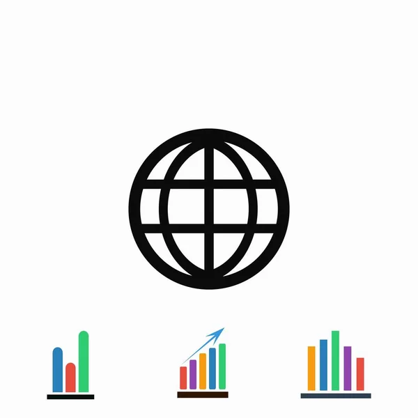 Значок вектора глобуса — стоковый вектор