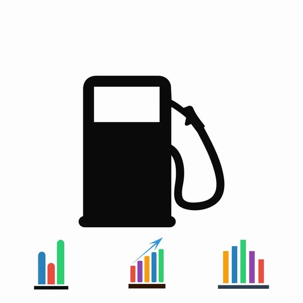 Icône vectorielle de gaz — Image vectorielle