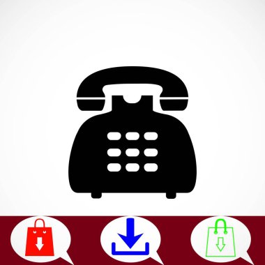 Telefon simge vektör