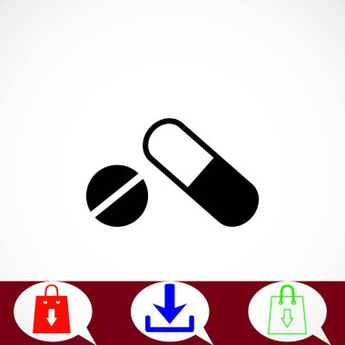 Kapsül Vektör Simgesi