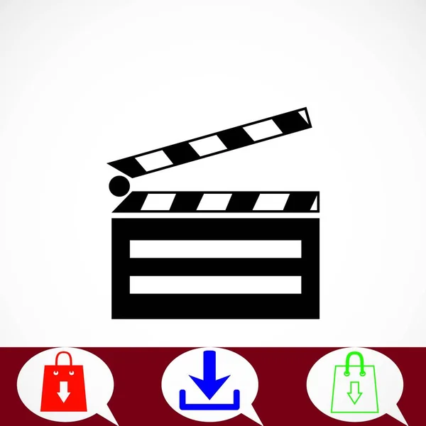 Set icônes cinématographie cinéma icône — Image vectorielle