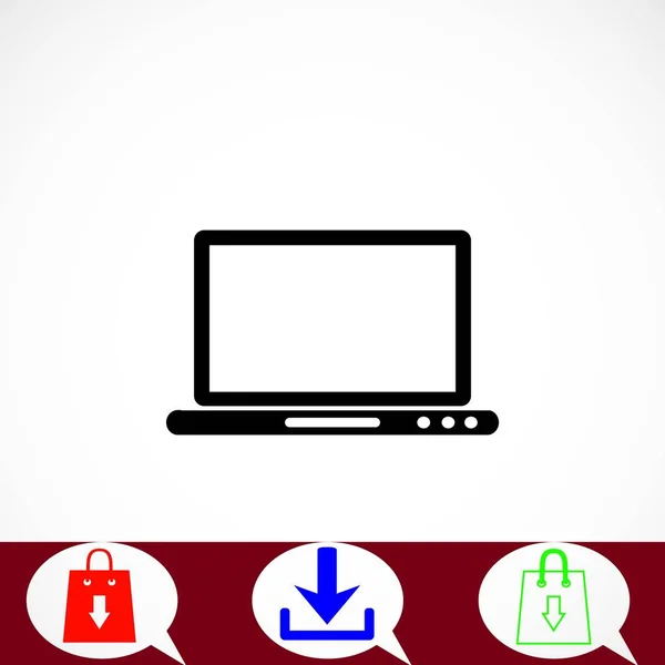 Monitor pictogram vector — Stockvector