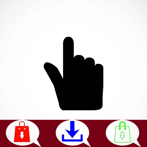 Pictogram van een hand cursor vecior — Stockvector