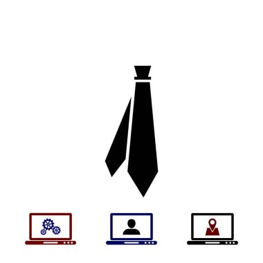 simge vektör kravat