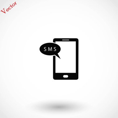 Akıllı telefon sms simgesi