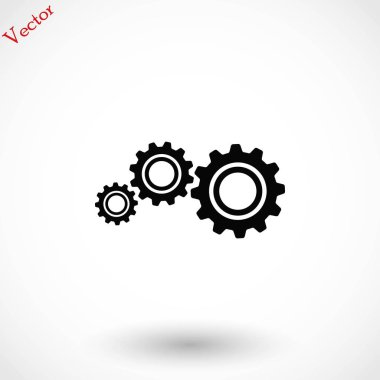 dişli simge vektör