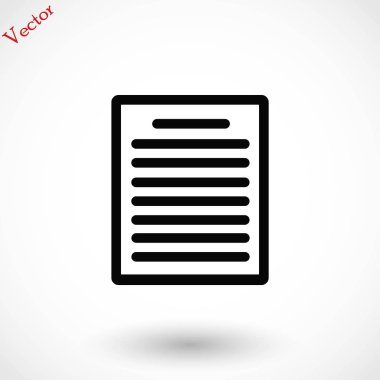 Kağıt simge vektör