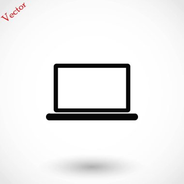 Dizüstü bilgisayar Simgesi Vektörü