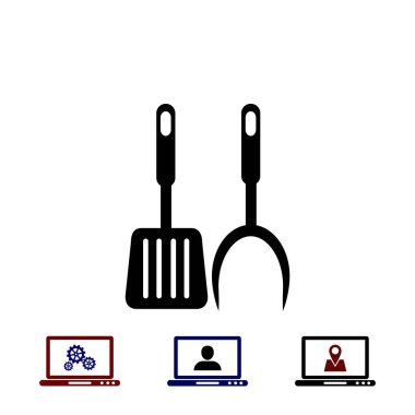 Barbekü simge vektör