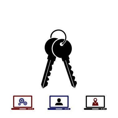 Anahtarları simge vektör