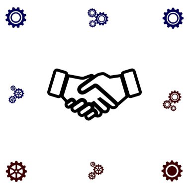 El sıkışma simgesi vetor