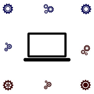 Dizüstü bilgisayar Simgesi Vektörü