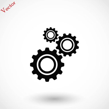 dişli simge vektör