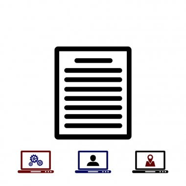 Kağıt simge vektör