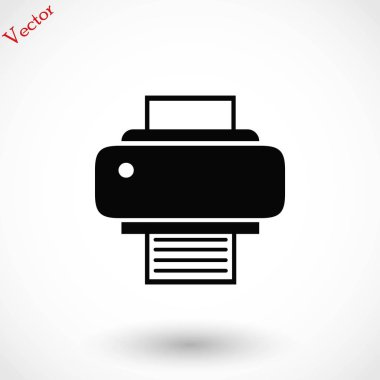 Yazıcı simgesi vektör