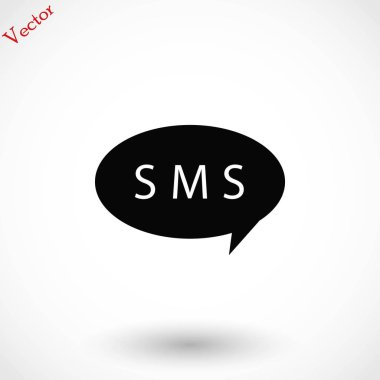 SMS vektör simgesi