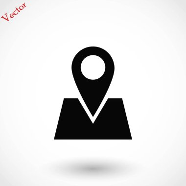 harita simgesi üzerinde toplu iğne