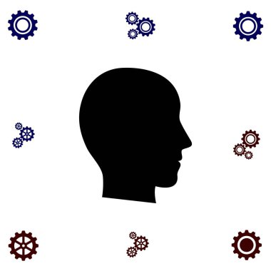 Kafa vektör simgesi