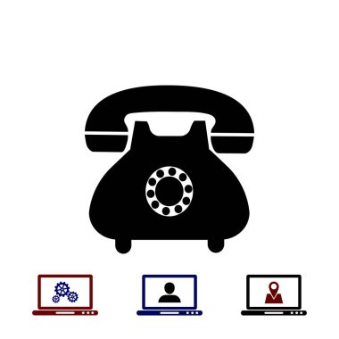 Telefon simge vektör