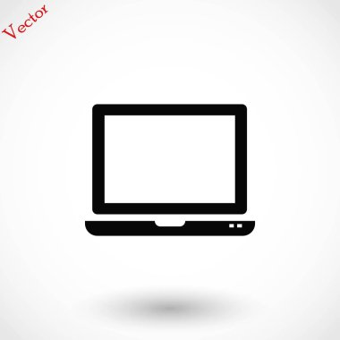 vektör monitör simgesini