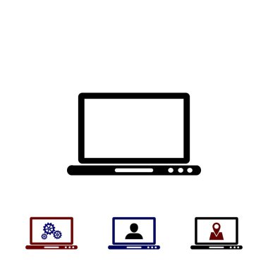 Monitör simge vektör