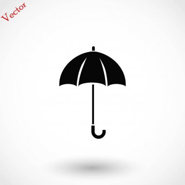 Şemsiye simge vektör