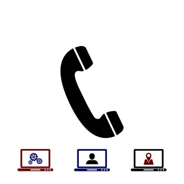 telefon alıcısı vektör simgesi