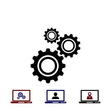 dişli simge vektör