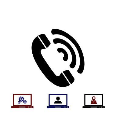 telefon alıcısı vektör simgesi