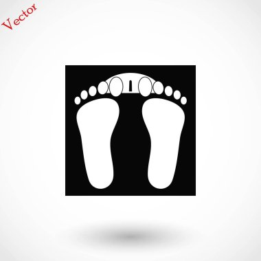 ayak izleri simge vektör