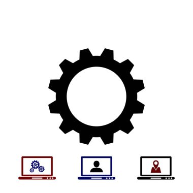 dişli simge vektör