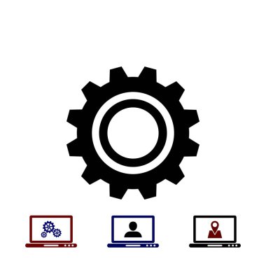 dişli vektör simgesi