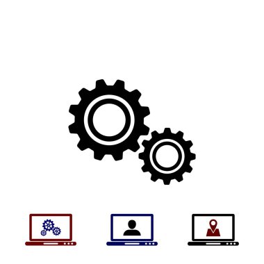 dişli simge vektör