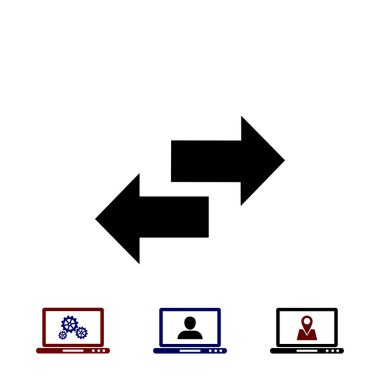 Geri dönüşüm vektör simgesi