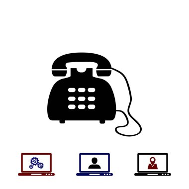 Telefon simge vektör