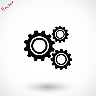 dişli simge vektör