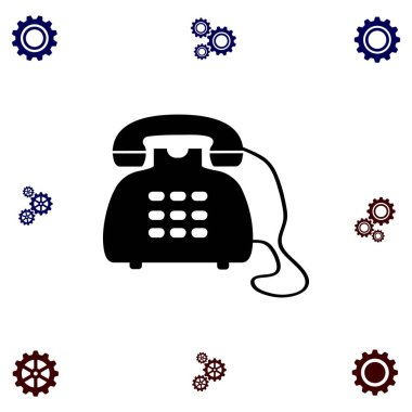 Telefon simge vektör