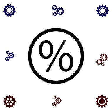 yüzde simge vektör